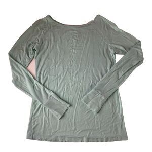 Sweaty Betty  Women’s Long Sleeve Thumb Hole Pastel Green T-Shirt Size Small